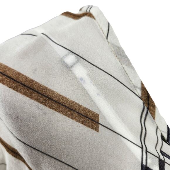 Ottod’Ame Silk Art Deco Sheer Dress Italy Size 42 / US 6 Medium - Picture 7 of 9